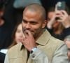 L'ancien joueur de basket de 44 ans s'est confié au micro de Guillaume Pley dans une vidéo publiée sur la chaîne Legend ce mercredi 5 août 2026.

Tony Parker - Les célébrités dans les tribunes lors du match aller de la demi-finale de la Ligue Des Champions 2025-2026 (LDC) "Paris Saint-Germain (PSG) - Bayern Munich (5-4)" au Parc des Princes, le 28 avril 2026.
© Christian Liewig/Bestimage
