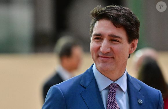Le premier ministre du Canada, Justin Trudeau arrive pour le deuxième jour du sommet pour l'action sur l'intelligence artificielle (IA) au Grand Palais à Paris, France, le 11 février 2025. © Christian Liewig/Bestimage