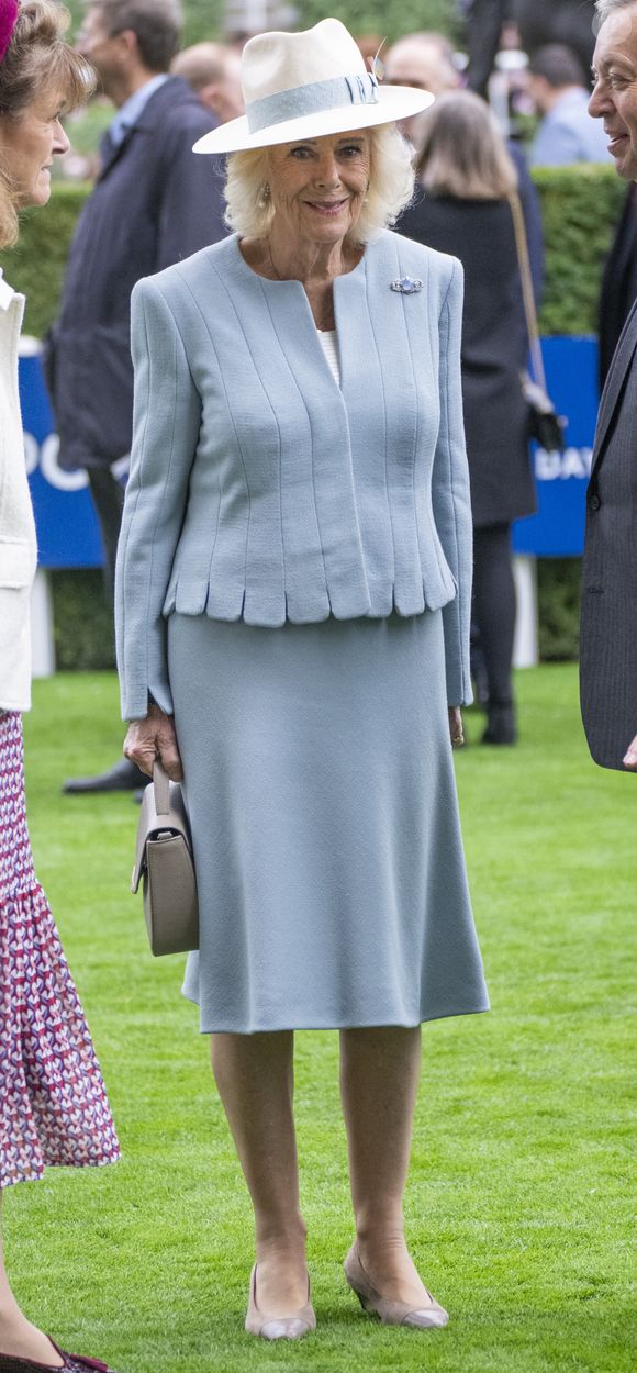18 octobre 2025 - Journée des champions britanniques QIPCO à l'hippodrome d'Ascot, dans le Berkshire, au Royaume-Uni. Ici, la reine Camilla (Camilla Parker Bowles, reine consort d'Angleterre). GOFF  / BESTIMAGE