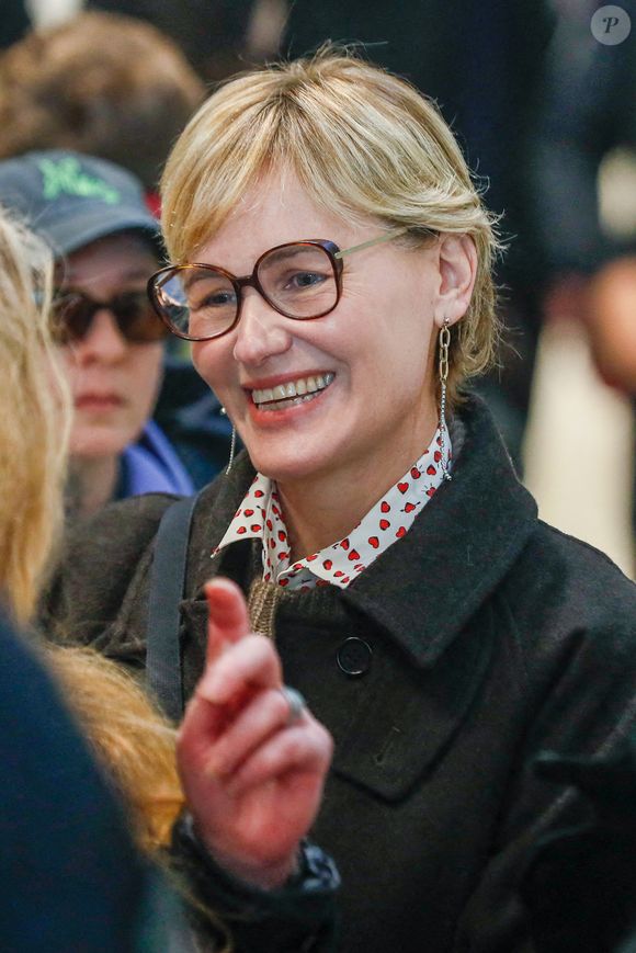 Judith Godrèche arrive au tribunal - Le réalisateur Christophe Ruggia, poursuivi pour agressions sexuelles envers la comédienne Adèle Haenel, condamné à deux de prison ferme avec port de bracelet électronique va faire appel de la décision, au tribunal judiciaire de Paris, France, le 3 février 2025. © Christophe Clovis/Bestimage