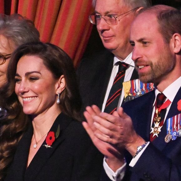 Le prince William, prince de Galles, Catherine Kate Middleton, princesse de Galles au Festival du souvenir  (Festival of Remembrance) au Royal Albert Hall, Londres le 9 novembre 2024.  © Chris Ratcliffe / Pool / Julien Burton via Bestimage