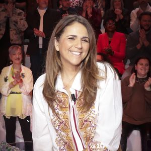 Exclusif - Valérie Benaim, sur le plateau de TBT9 présenté par C.Hanouna, et diffusé en direct sur W9, Paris, France, le 12 février 2026. © Jack Tribeca / Bestimage