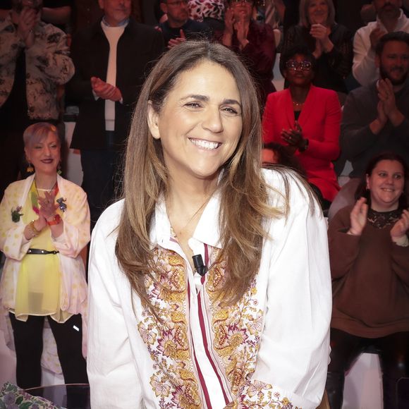 Exclusif - Valérie Benaim, sur le plateau de TBT9 présenté par C.Hanouna, et diffusé en direct sur W9, Paris, France, le 12 février 2026. © Jack Tribeca / Bestimage