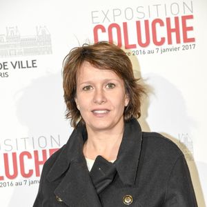Carole Rousseau - Vernissage presse de l'exposition "Coluche" à l'Hôtel de Ville de Paris le 5 octobre 2016. © Pierre Perusseau/Bestimage