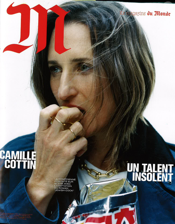 La Une du M Le monde avec Camille Cottin