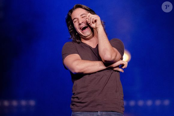Jeremy Ferrari, humoriste français et personnalité de la télévision, se produit dans un one man show lors du festival 'Performance d'Acteur 2012' au 'Palais des Festivals' à Cannes, France, le 3 juin 2012. Photo Patrice Masante/ABACAPRESS.COM