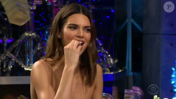 Harry Styles retrouve son ex Kendall Jenner pour un jeu de "Spill Your Guts or Fill Your Guts" sur le plateau de l'émission "The Late Late Show" à Los Angeles. Le 10 décembre 2019 CBS / UK Backgrid via Bestimage