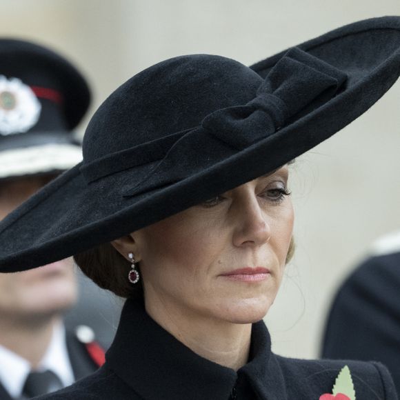 Kate Middleton, princesse de Galles, lors de la cérémonie du souvenir organisée par la Royal British Legion au National Memorial Arboretum dans le Staffordshire le 11 novembre 2025. Photo par GOFF  / BESTIMAGE