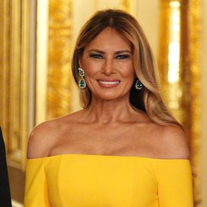 Donald J. Trump (président des Etats-Unis) et la Première dame Melania Trump, le roi Charles III d'Angleterre et Camilla Parker Bowles, reine consort d'Angleterre, le prince William, prince de Galles, et Catherine (Kate) Middleton, princesse de Galles, lors du banquet d'Etat au chateau de Windsor en l'honneur de la visite officielle de président Donald Trump et de la Première dame Melania au Royaume-Uni, 17 septembre 2025. © PA Photo/ Bestimage