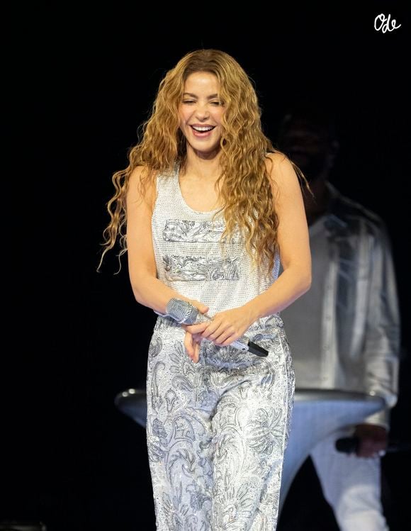 Shakira en concert dans le cadre de sa tournée Las Mujeres Ya No Lloran World Tour au Kaseya Center de Miami, en Floride, Etats-Unis, le 1er juillet 2026. © Michele Eve Sandberg/ZUMA Press Wire/Bestimage