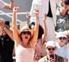 Constance Labbé et son compagnon Tom Leeb dans les tribunes lors des Internationaux de France de Tennis de Roland Garros 2025. Paris, le 30 mai 2025. © Jacovides/Moreau/Bestimage
