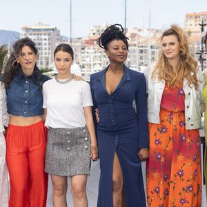 Amel Bent, Lise Akoka, Shirel Nataf, Fanta Kebe, Romane Gueret et Suzanne de Baecque au photocall du film "Ma Frère" lors du 78ème Festival International du Film de Cannes, au Palais des Festivals à Cannes, France, le 22 mai 2025. © Jacovides-Moreau/Bestimage