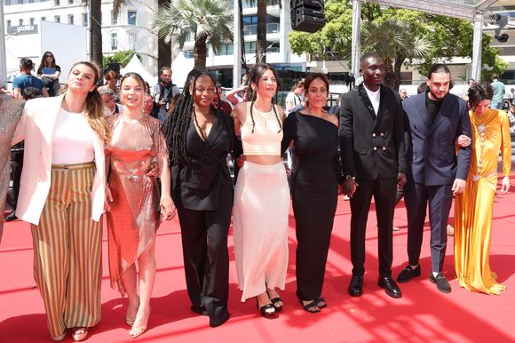 Romane Gueret, Shirel Nataf, Fanta Kebe, Lise Akoka, Amel Bent, Mouctar Diawara, Zakaria-Tayeb Lazab, Yuming Hey - Montée des marches du film « Man O Bachech (Woman and child) » lors du 78ème Festival International du Film de Cannes, au Palais des Festivals à Cannes. Le 22 mai 2025
© Jacovides-Moreau / Bestimage
