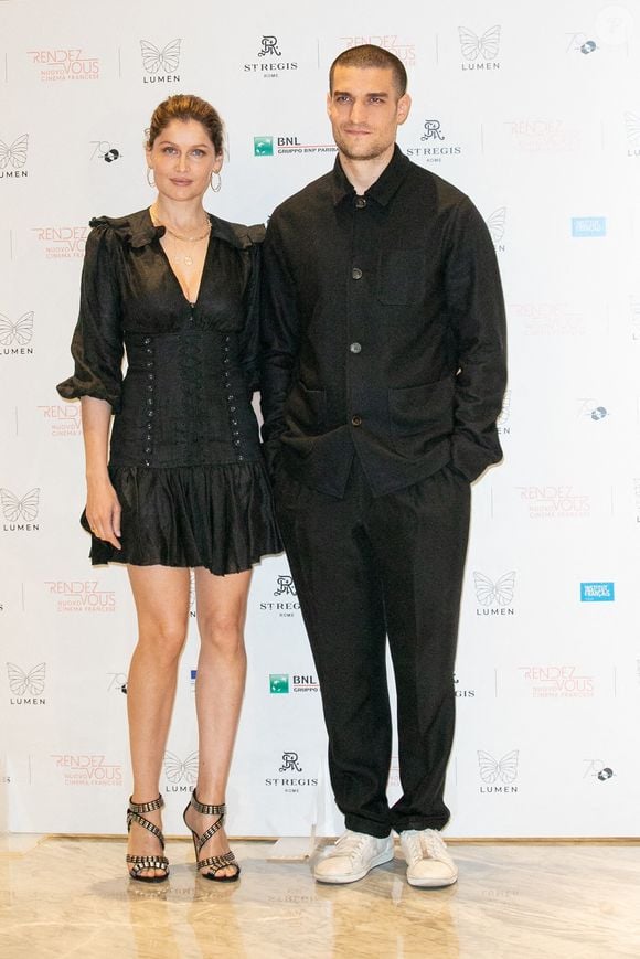 Laetitia Casta et Louis Garrel au photocall de L'Homme fidèle (A Faithful Man) à Rome, en Italie, le 5 avril 2019. Photo by ABACAPRESS.COM