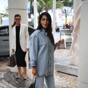 Leïla Bekhti arrive à l'hôtel Martinez lors du 77ème Festival International du Film de Cannes (14 - 25 mai 2024), le 16 mai 2024.