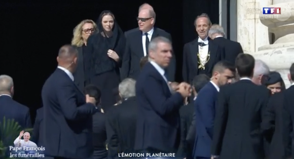 Charlene de Monaco aux obsèques du pape François, le 26 avril 2025.