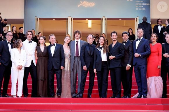 Alexandre de La Patellière, Marie Narbonne, Dimitri Rassam, Anamaria Vartolomei, Patrick Mille, Adèle Simphal, Vassili Schneider, Matthieu Delaporte, Anaïs Demoustier (enceinte), Pierre Niney, Pierfrancesco Favino, Laurent Lafitte, Julie de Bona - Montée des marches du film « Le comte de Monte-Cristo » lors du 77ème Festival International du Film de Cannes, au Palais des Festivals à Cannes. Le 22 mai 2024
© Jacovides-Moreau / Bestimage