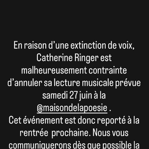 Catherine Ringer, Instagram