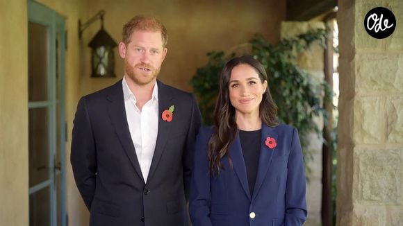 Prince Harry and Meghan Markle (Le prince Harry, duc de Sussex et Meghan Markle, duchesse de Sussex) video message at the inaugural Global Ministerial Conference on Violence Against Children in Colombia