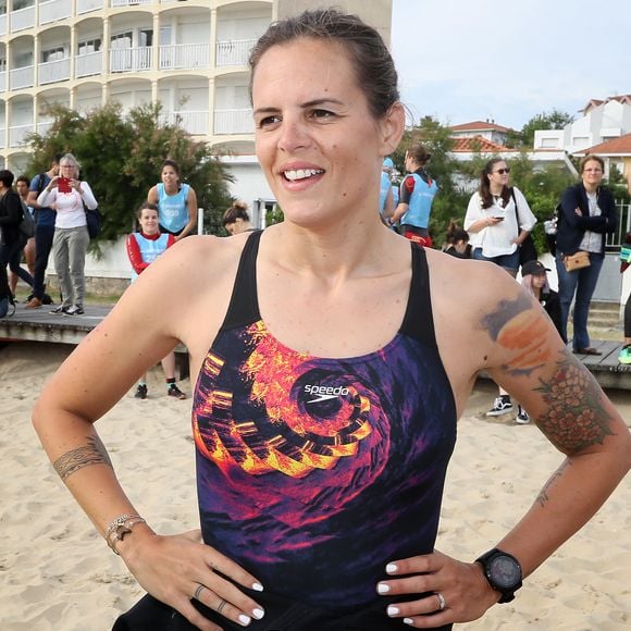 Exclusif - Laure Manaudou - La championne de natation L.Manaudou organise et lance la 1ère édition de sa course, la "Swimrun" à Arcachon, France, le 23 juin 2019. © Patrick Bernard/Bestimage