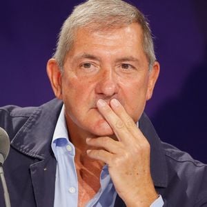 Yves Calvi (nouvelle recrue) - Conférence de presse de rentrée de BFMTV saison 2021/2022 à l'Altice Campus à Paris, France, le 25 août 2021. © Christophe Clovis/Bestimage