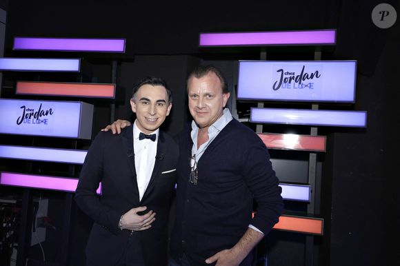 Exclusif - Jordan de Luxe et Claude Francois Junior - Claude François Jr. lors de l'enregistrement de l'émission "Chez Jordan de Luxe" à Paris le 6 mars 2024. © Cédric Perrin/Bestimage