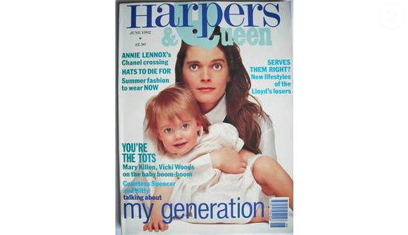 Première couverture de Kitty avec sa maman, elle n'a qu'un an... 1992.