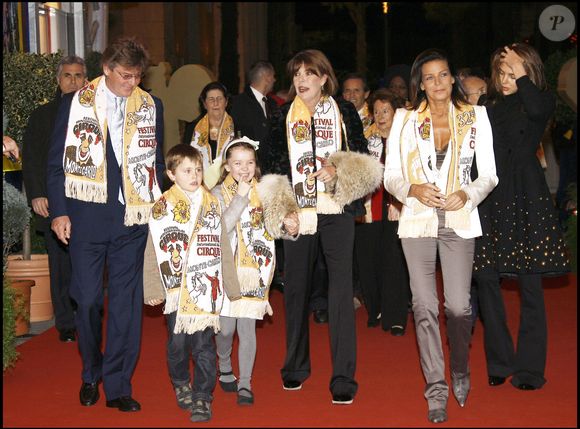 Ernst August de Hanovre, Caroline de Monaco et leur fille Alexandra, au cirque de Monaco AGENCE / BESTIMAGE