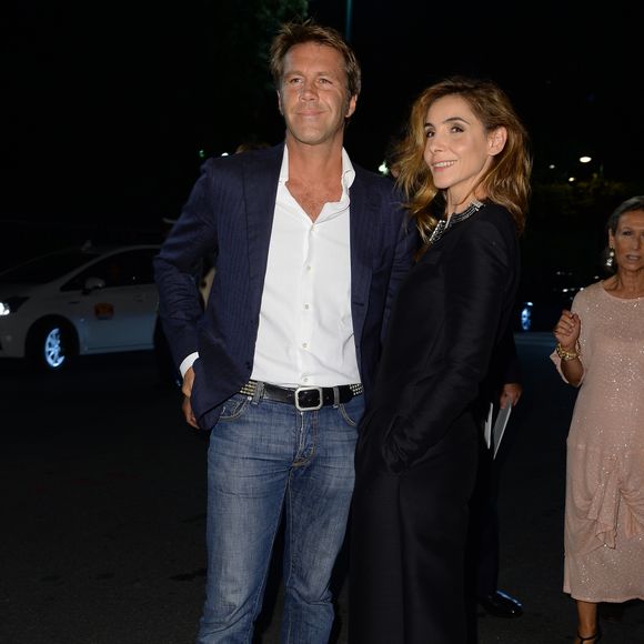 Le prince Emmanuel Philibert de Savoie et Clotilde Courau (princesse de Savoie) - Arrivées des people à la soirée "Vogue 50 Archive" lors de la fashion week de Milan. Le 21 septembre 2014 SGP / BESTIMAGE