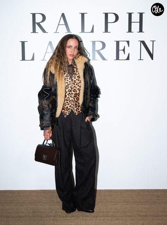 Carla Ginola au défilé Ralph Lauren, collection prêt-à-porter printemps/été 2027 à New York, le 9 septembre 2026. Crédit photo : BFA.com / Backgrid USA / Bestimage