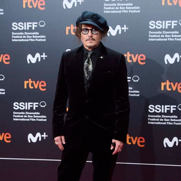 Johnny Depp au photocall de la projection du film "The Daughter" au 69ème festival international du film de San Sebastian (Saint Sebastien) le 22 septembre 2021.
© Jack Abuin/ZUMA Press Wire / Bestimage
