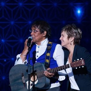 Exclusif - Laurent Voulzy et Véronique Jannot - Enregistrement de l'émission "La boîte à Secrets 5" à Paris, qui sera diffusée le 6 novembre sur France 3. Le 21 septembre 2020 © Tiziano Da Silva / Bestimage