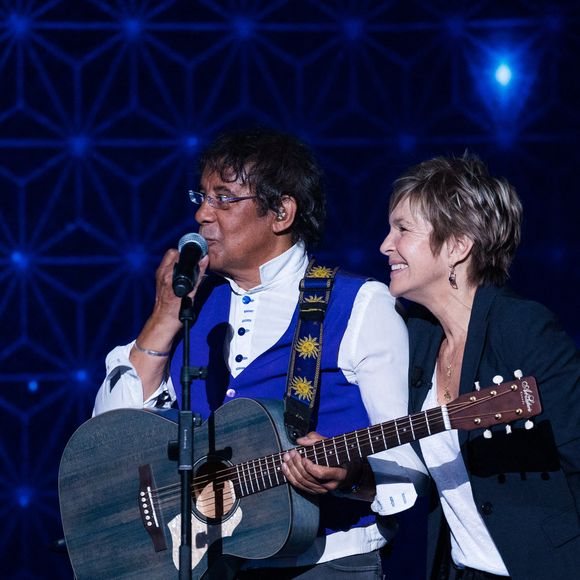 Exclusif - Laurent Voulzy et Véronique Jannot - Enregistrement de l'émission "La boîte à Secrets 5" à Paris, qui sera diffusée le 6 novembre sur France 3. Le 21 septembre 2020 © Tiziano Da Silva / Bestimage