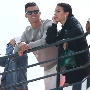Cristiano Ronaldo avec sa compagne Georgina Rodriguez et leur fils Cristiano Jr. lors des qualifications du Grand Prix de Formule 1 de Monaco 2019, le 23 mai 2019.

© Cyril Dodergny/Nice-Matin/Bestimage