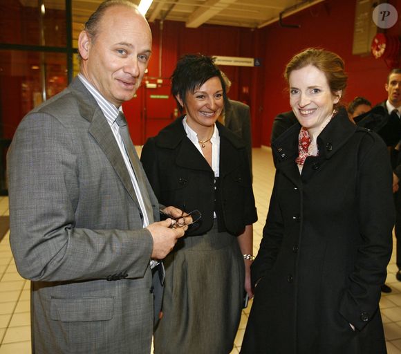 Nathalie Kosciusko-Morizet Secretaire dÍEtat chargee de la Prospective du Developpement et de lÍEconomie Numerique lors d'un deplacement sur le theme du commerce et de la ville du futur, visite en compagnie de Arnaud Mullier, PDG de Auchan France et de l