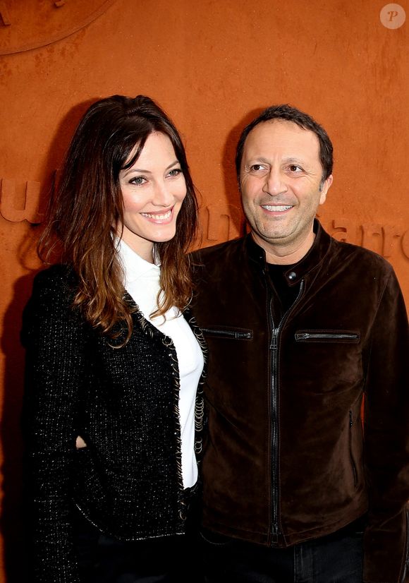 Mareva Galanter et son compagnon Arthur (Jacques Essebag) - People au village des internationaux de France de tennis à Roland Garros à Paris 5 juin 2016. © Dominique Jacovides / Bestimage