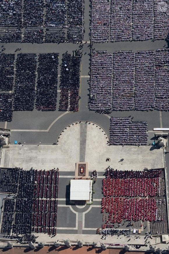 Les funérailles du pape François en la basilique Saint-Pierre au Vatican le 26 avril 2025 © Gianluca Vannicelli/IPA via ZUMA Press