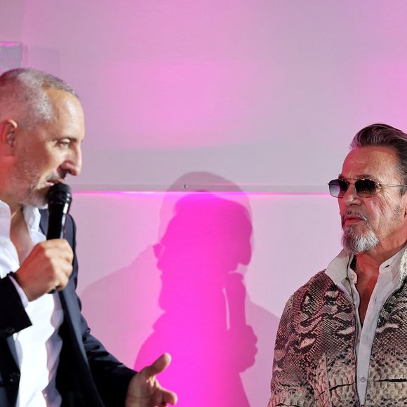 Gad Elmaleh et Florent Pagny - Soirée de gala "Heroes for Imagine" qui a permis de récolter dix millions d'euros au profit de la recherche contre les maladies génétiques à Paris le 23 septembre 2024
© Dominique Jacovides / Bestimage