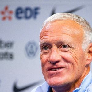 Le sélectionneur de l'équipe de France Didier Deschamps en conférence de presse avant les deux matches de Ligue des nations contre l’Italie et la Belgique au centre National du Football de Clairefontaine-en-Yvelines, France, le 2 septembre 2024. © Baptiste Autissier/Panoramic/Bestimage