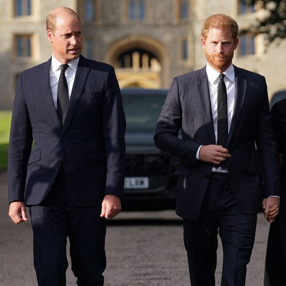 C'est un drame pour la famille royale britannique qui vient de perdre un membre important de leur tribu. 

Le prince de Galles William et le prince Harry, duc de Sussex à la rencontre de la foule devant le château de Windsor, suite au décès de la reine Elisabeth II d'Angleterre
