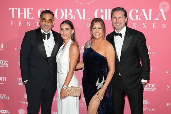 Nicolas Escanez, Maria Bravo au photocall de la soirée du "Globa Gift Gala" lors du 78ème Festival International du Film de Cannes, le 19 mai 2025.
© Lionel Urman/Bestimage