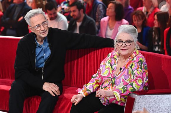 Exclusif - Thierry Lhermitte et Josiane Balasko - Enregistrement de l'émission Vivement dimanche consacrée à l'équipe du Splendid au studio Rive Gauche, présentée par M.Drucker, diffusée le 23 février 2025 sur France 3. 
© Guillaume Gaffiot / Bestimage