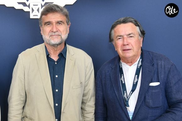 Exclusif - Ulysse Gosset et Philippe Coupérie-Eiffel dans l’espace VIP “le Pavillon Eiffel,” lors de la 12ème édition Longines Paris Eiffel Jumping au pied de la Tour Eiffel sur le Champ-de-Mars à Paris, France le 21 juin 2026
© Perusseau / Veeren / Bestimage
