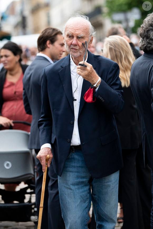 Christian Brincourt - Obsèques de Jean-Paul Belmondo en  l'église Saint-Germain-des-Prés, à Paris le 10 septembre 2021. © JB Autissier / Panoramic / Bestimage