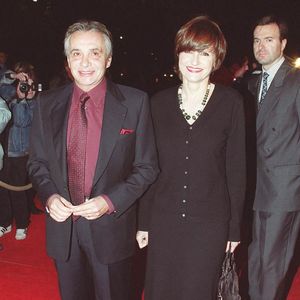 Michel Sardou et sa femme Anne-Marie Périer, le 25 mai 2021 à Paris. Photo par Max Colin/Abaca