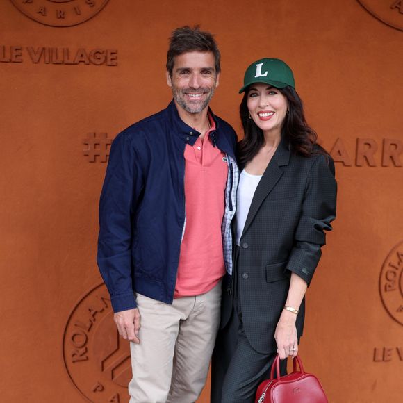 Nolwenn Leroy et son compagnon Arnaud Clément au village lors des Internationaux de France de tennis de Roland-Garros 2025, à Paris, en France, le 26 mai 2025. © Jacovides-Moreau/Bestimage