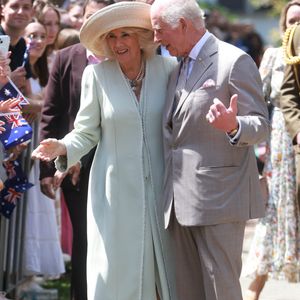 Le roi Charles III d'Angleterre et Camilla Parker Bowles, reine consort d'Angleterre, assistent à une cérémonie à l'église anglicane St. Thomas à Sydney, le 20 octobre 2024. La visite du roi en Australie sera sa première en tant que monarque, et le CHOGM, réunion des chefs de gouvernement du Commonwealth 2024 (21-26 octobre) à Samoa, sera sa première en tant que chef du Commonwealth. Mirrorpix / Bestimage