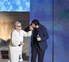 Le concept célèbre le lien musical et culturel entre la Corse et le continent.

Patrick Fiori et sa mère Marie Antoinette durant Corsu Mezu Mezu, le concert emmené par Patrick Fiori qui a eu lieu au stade Orange Vélodrome à Marseille. © Bruno Bebert/Bestimage