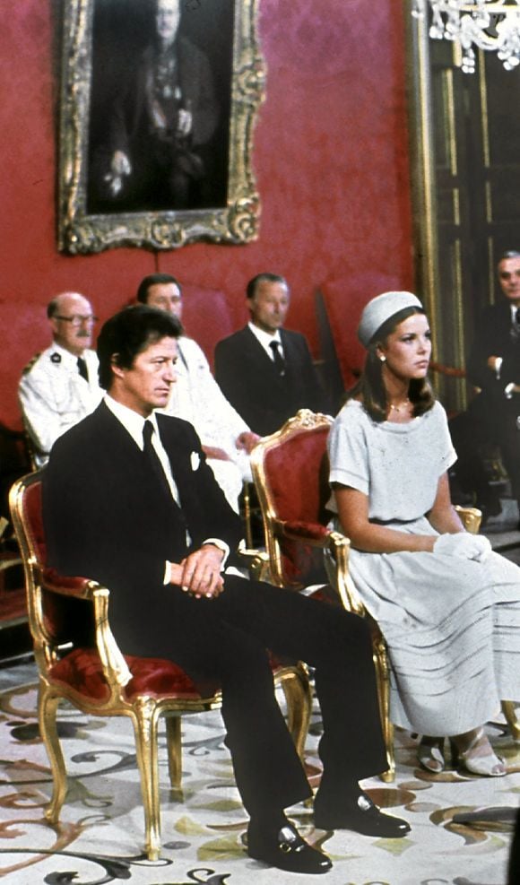 Mariage de la princesse Caroline de Monaco et de Philippe Junot à Monte-Carlo, Monaco, le 29 juin 1978. Le couple sans enfant a divorcé le 9 octobre 1980. Photo by Ossinger/DPA/ABACAPRESS.COM