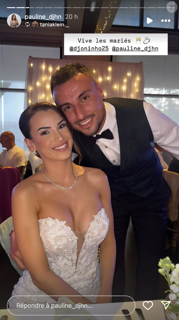 Jonathan Clauss et sa compagne Pauline se sont mariés.